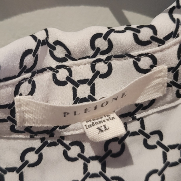 Pleione Long Sleeve Blouses Size XL V Neck - Picture 6 of 8